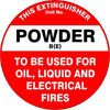 be powder fire extinguisher